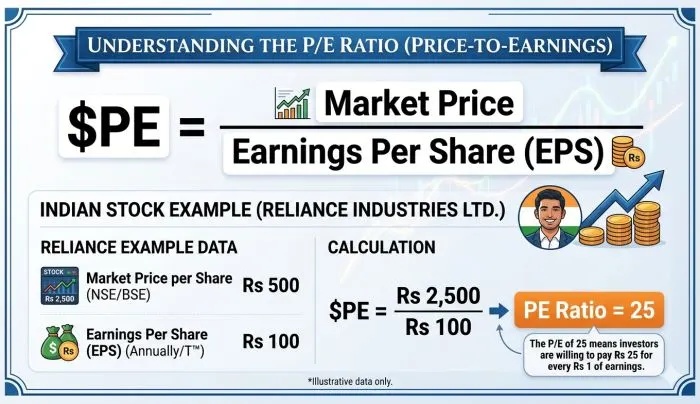 How to calculate pe ratio in stock market