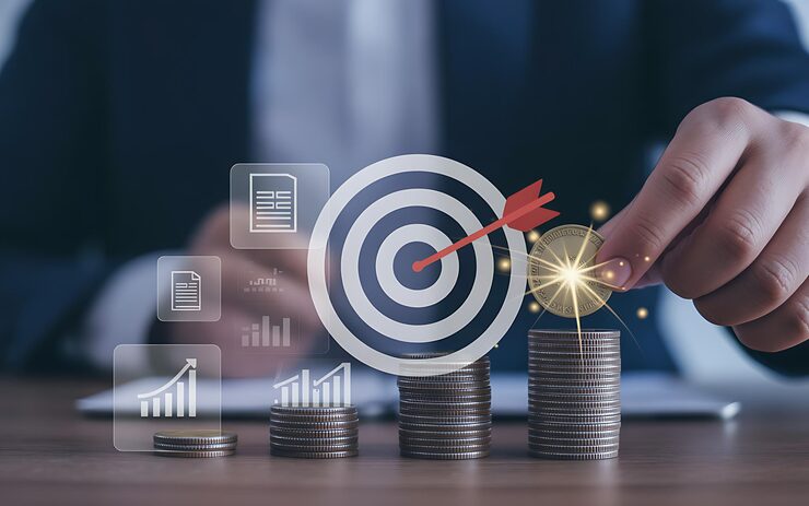 Visual representation of long term financial goals like home ownership and education through SIP investing. Visual representation of long term financial goals like home ownership and education through SIP investing.