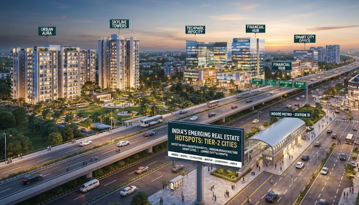Emerging tier-2 cities real estate investment hotspots in India with modern infrastructure