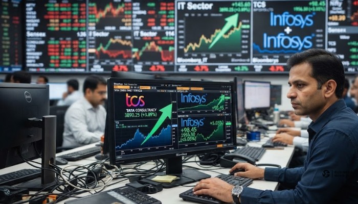 IT sector stocks and TCS Infosys shares gaining amidst market volatility IT sector stocks and TCS Infosys shares gaining amidst market volatility
