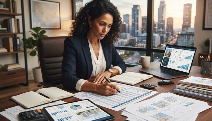 Investor planning passive income streams and cash flow from real estate Investor planning passive income streams and cash flow from real estate