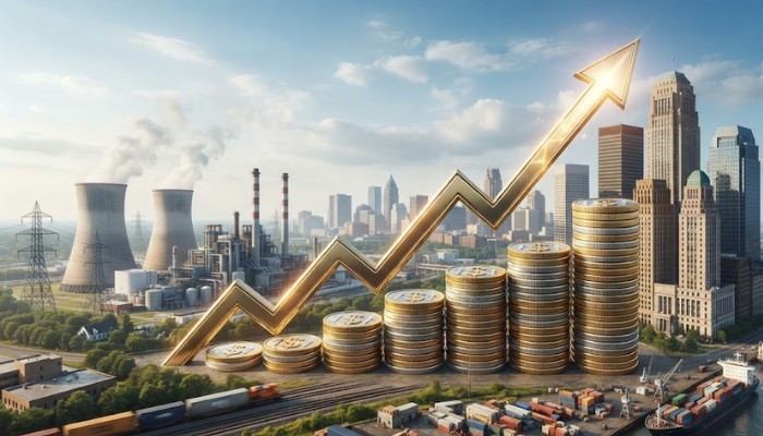 Illustration of mature businesses, utilities, and dividend-paying value stocks providing steady financial returns Illustration of mature businesses, utilities, and dividend-paying value stocks providing steady financial returns